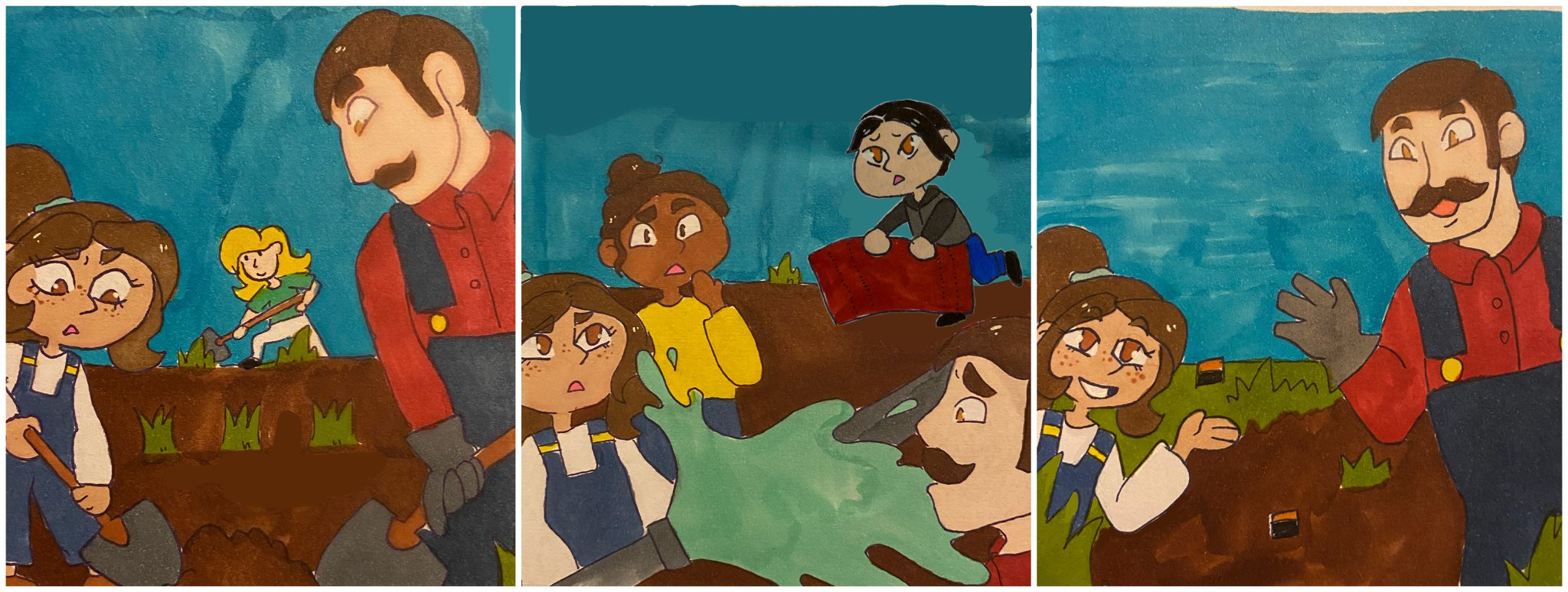 Story Book Week 7 — Little Anne and Mr. Louie help the community garden